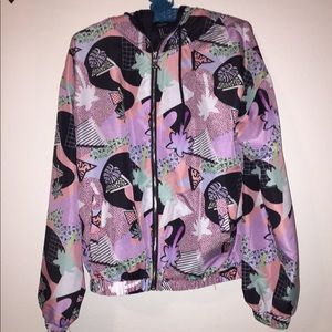 Light weight  bomber jacket with very fun colors